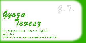gyozo tevesz business card